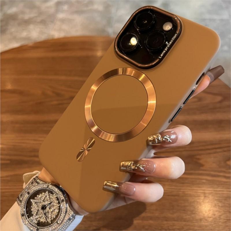 Luxury Hard Laser Magnetic For Magsafe Case For iPhone 16 15 14 Plus 13 12 Pro Max 11 Wireless Charger Matte Ultra-Thin PC Cover
