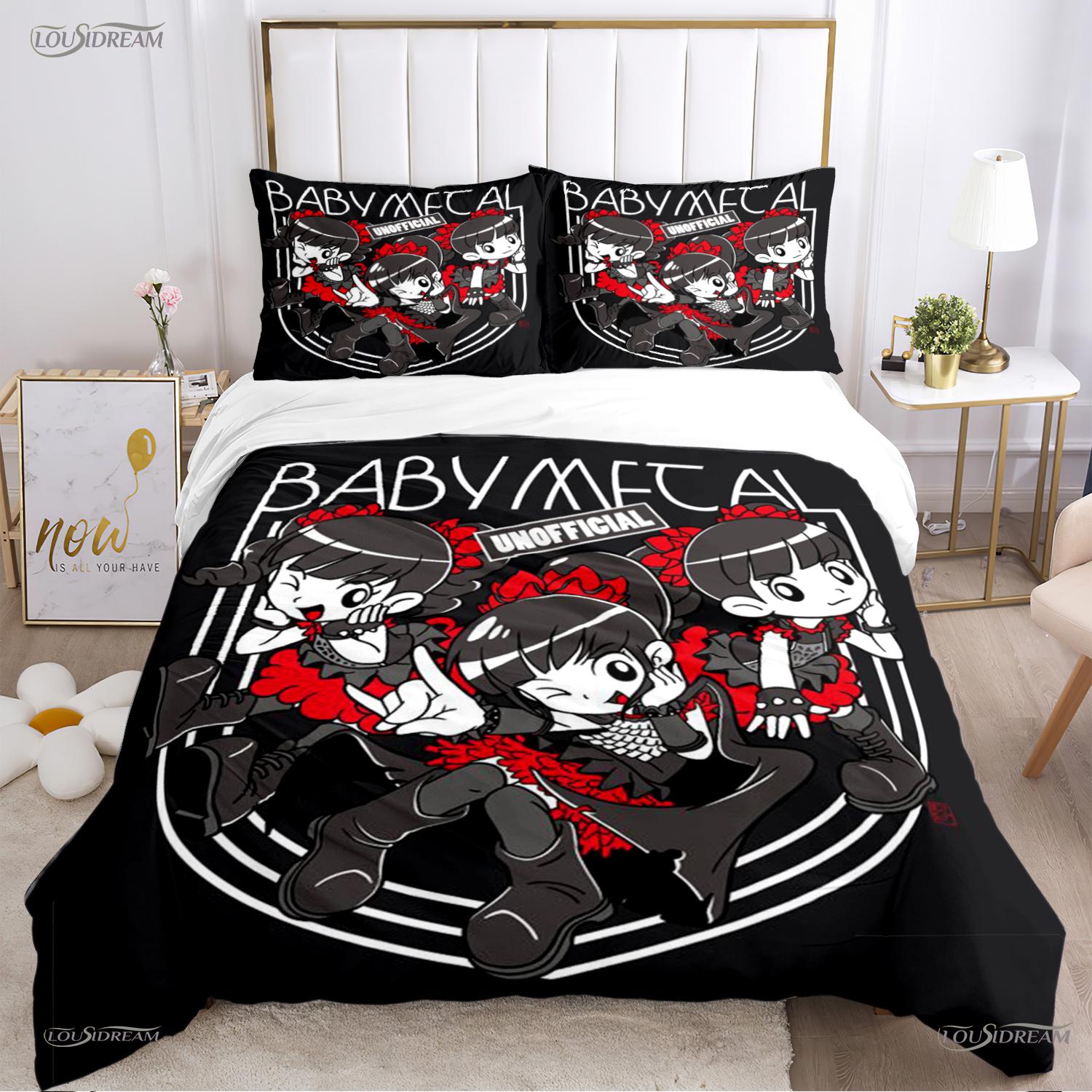 

Babymetal combination All Season Duvet Cover Comforter Bedding Sets Soft Quilt Cover and Pillowcases Single/Double/Queen/King EU Twin 135x200cm