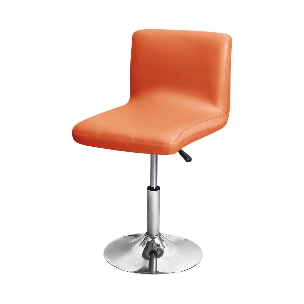 Waterproof Pu Leather Rotating Bar Stool Cover Stretchable And Durable Bar Stool Cover Easy-To-Clean Faux Leather Slipcover