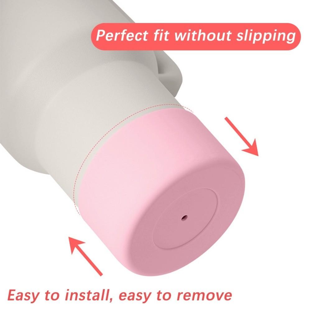 Set aus 4 rutschfesten Flaschenhüllen Silikon Überlaufschutz Abdeckung Flaschenzubehör Wasserflaschenuntersetzer