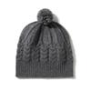Cashmere Autumn and Winter New Women's Solid Color Twist Outdoor Warm Fur Ball Ear Protection Knitted Casual Hat