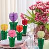 Honeycomb Tulip Flower Paper Tulip Floral Honeycomb Ceiling Hanging Decoration For Office Home Wedding Birthday Party Decor