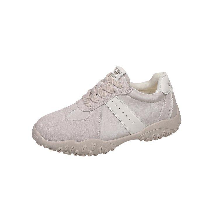 Grape mother has the same inner height increase~ round head lace-up sports dad shoes platform casual German training board shoes 2025 new models
