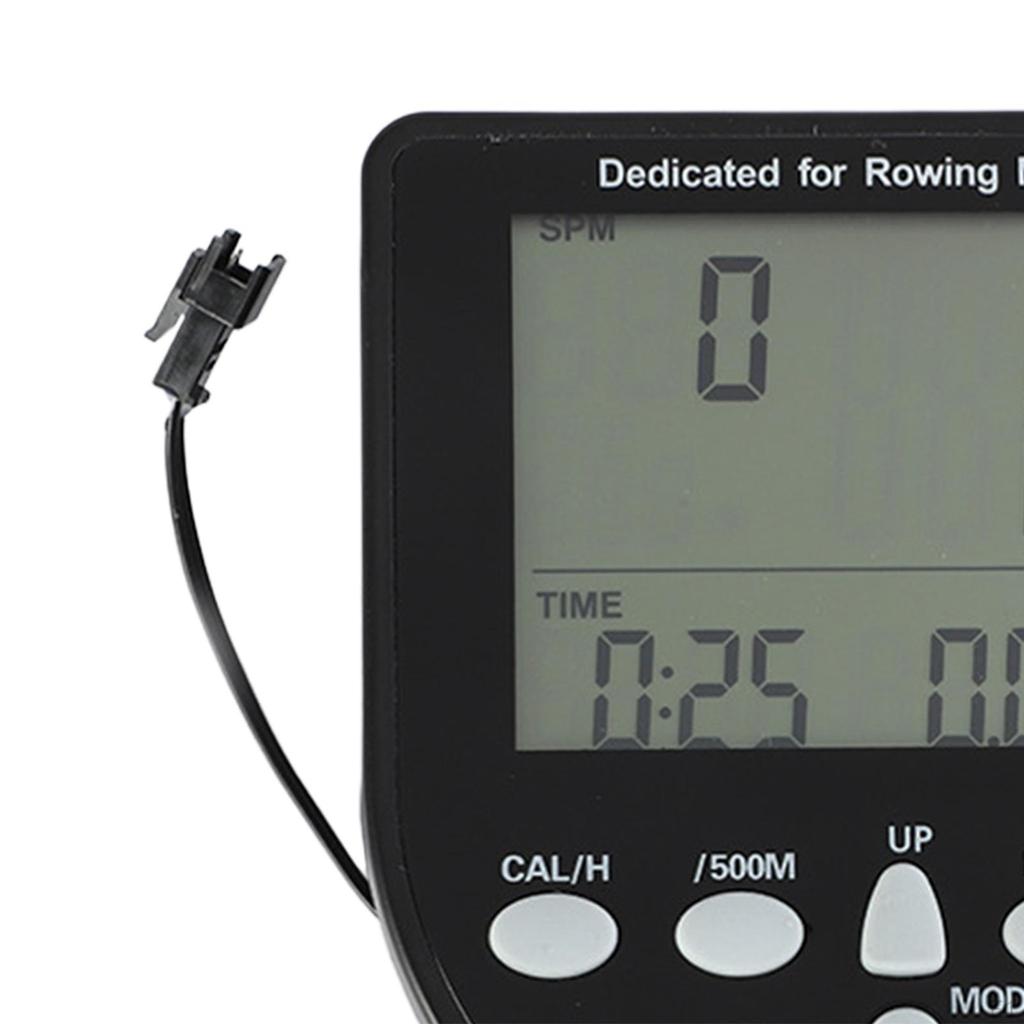 Water Resistance Rowing Machine Counter Meter Monitor Timer for Distance Display Calories Heart Rate