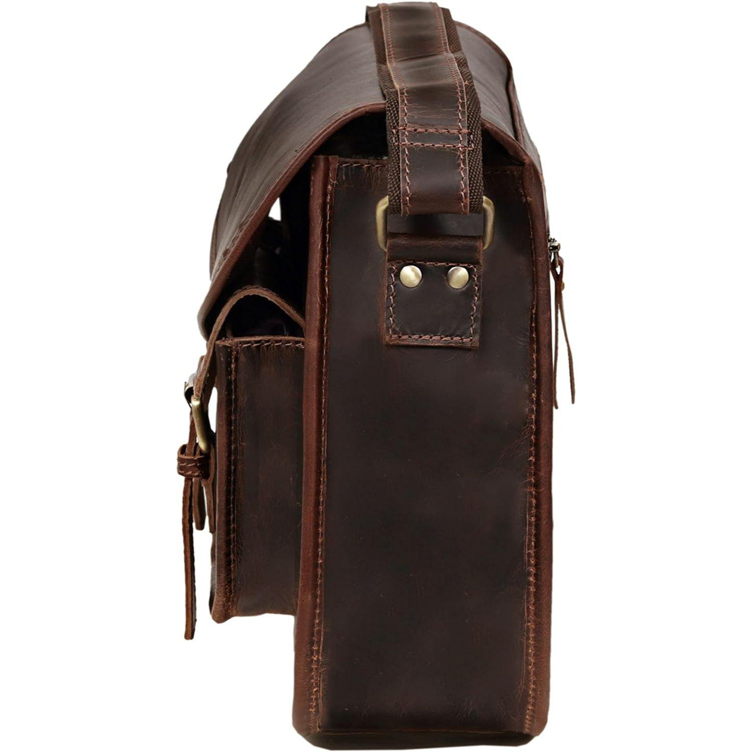 Кожаные женские сумки через плечо — фото 6