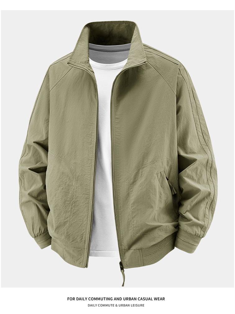 2026 Men's Spring & Autumn Stand Collar Jacket: Sport, Casual, Business, Outdoor M-5XL