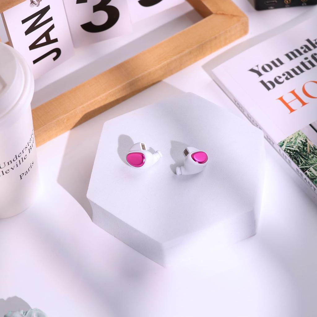 LINSOUL Kailua 2DD Dynamic Earphones Ergonomically Designed Compatible with Devices Such As DACs and AMPs Adopts Exclusive Tuning Technology Earphones