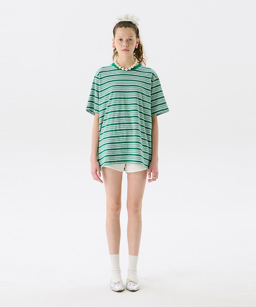 JUNEJUNE SPACE Vol13.Stripe T_Green(Vol13.Stripe T_Green)
