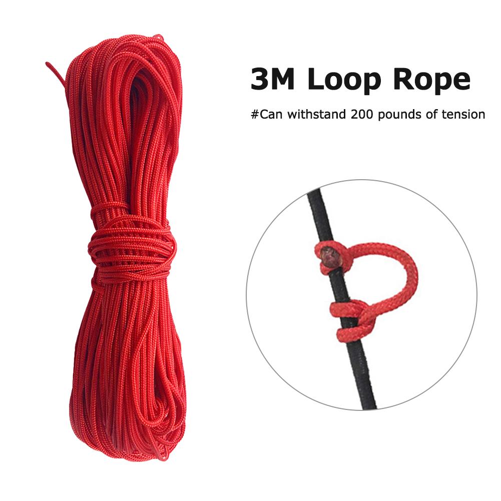 3m Compound Bow D Loop Release String Nocking D Ring Buckle Rope Compound Bow Release U Rope Release Aid Archery Accessories 5