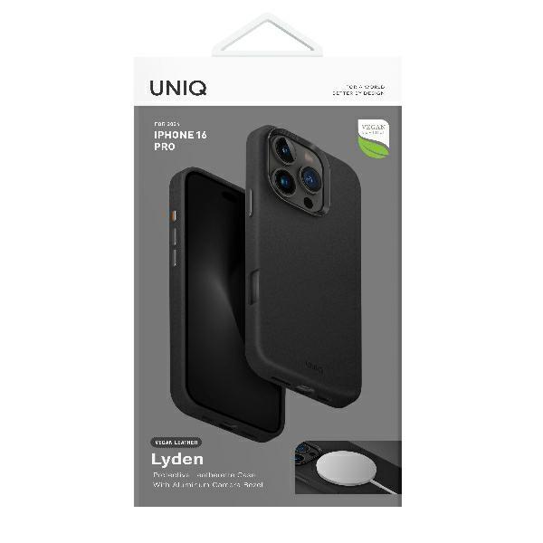 UNIQ Lyden iPhone 16 Pro 6.3" Magclick Charging Case Black/Dallas Black