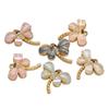 3pcs Stainless Steel Zircon Shell Dragonfly Charms for Children Necklace Pendant DIY Women Jewelry Earrings Making Kids Bracelet