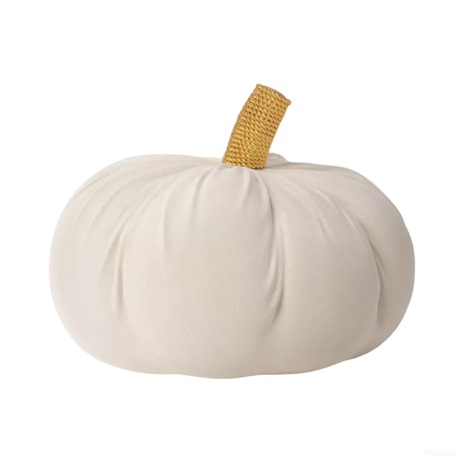 

Velvet pumpkin-shaped throw pillow One Size белый