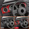 For Ford Mustang 2005-2009 Carbon Fiber Car Dashboard Panel Air Outlet Frame Decoration Sticker Auto Interior Accessories