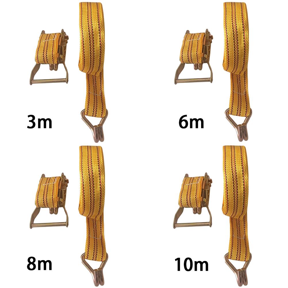 Car Strapping Belt Tensioner 40mm Cargo Rope Tightener 3/6/8/10 Meter Binding Strapping Tensioner Truck Strapping Rope Fastener