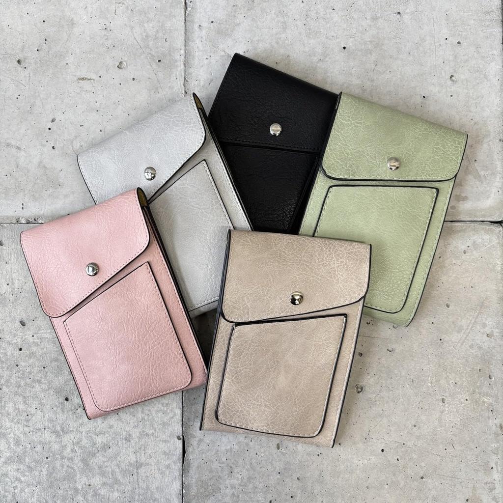 [mauve] Women's Flap Design Smartphone Shoulder Bag, Hands-Free, with Compartments, Adjustable Length, Lightweight, Casual, Small Mini Bag (MPink)