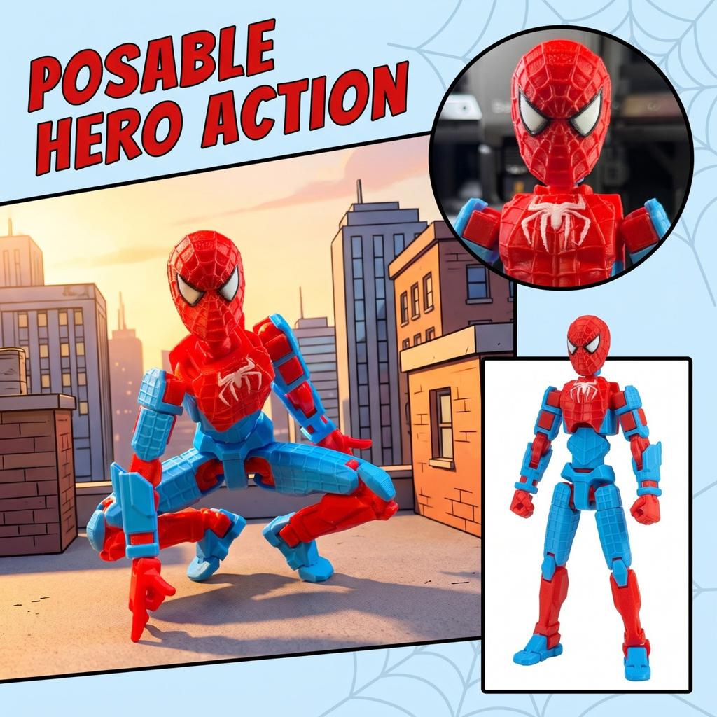 Action Figure Toy, Poseable with Articulated Joints for Boys and Girls