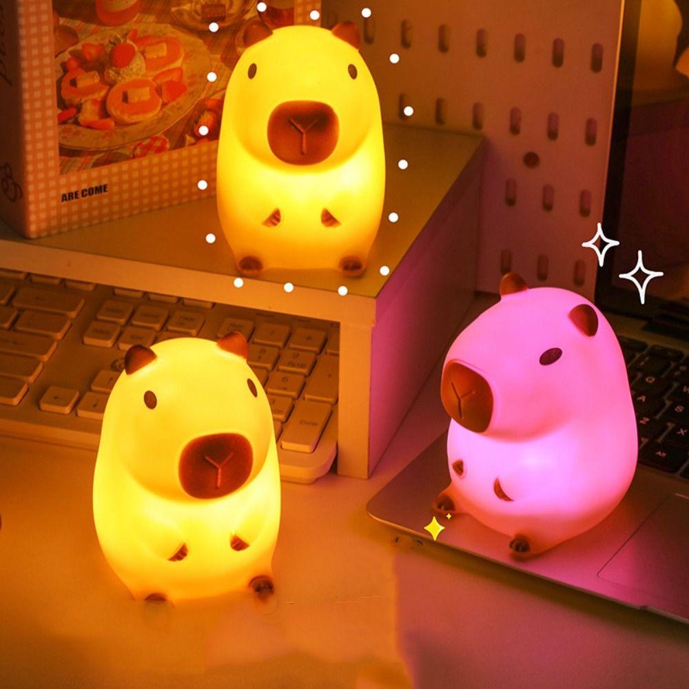 Adorkable Silicone LED Lamp Timing Function Animal Lamp Touch Sensor Nightlight  Bedside Table