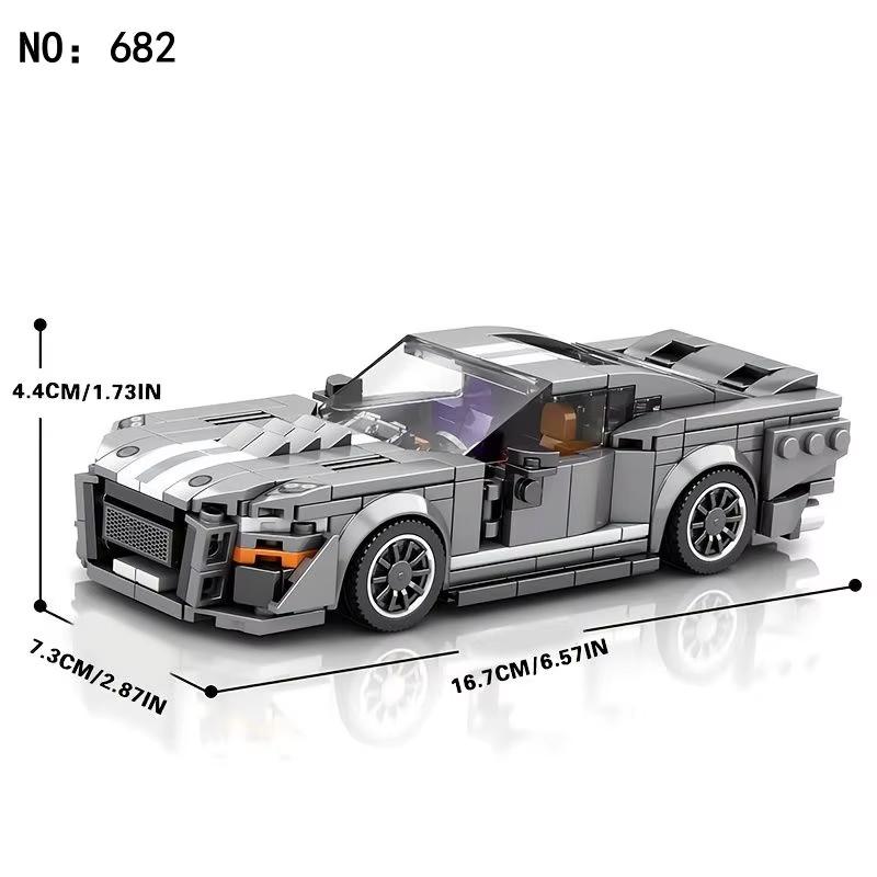 476PCS Sports Car Building Blocks City Speed Classic Vehicle Series 1:24 Scale Model Children’s Holiday DIY Toys Gifts