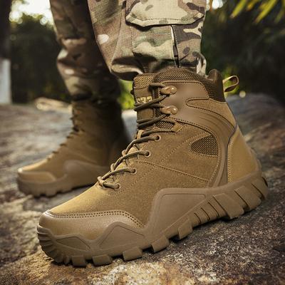 Large Size Special Military Boots Casual High-top Field Boots Wear-resistant Training Boots Outdoor Rubber Hiking