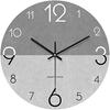 Wall-Mounted Luminous Wooden Silent Clock: Creative and Decorative for Living Room