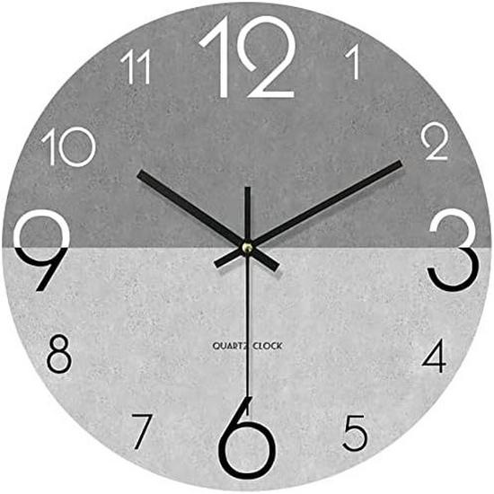 Wall-Mounted Luminous Wooden Silent Clock: Creative and Decorative for Living Room