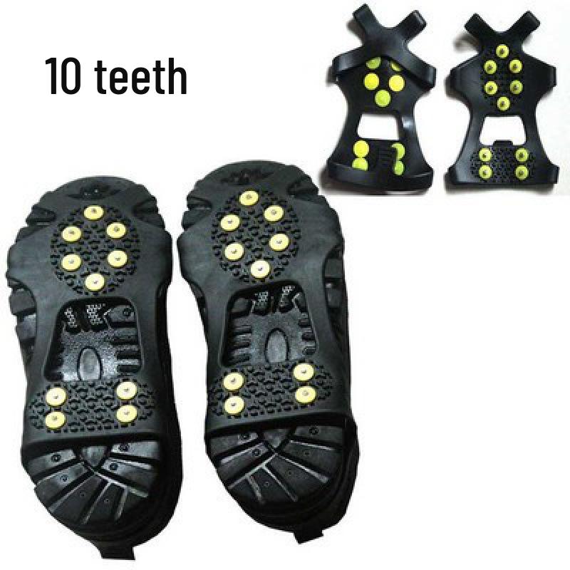 Outdoor Ice Cleats Shoe Covers - Anti-Slip Snow & Rock Climbing Spikes with 5810 Teeth