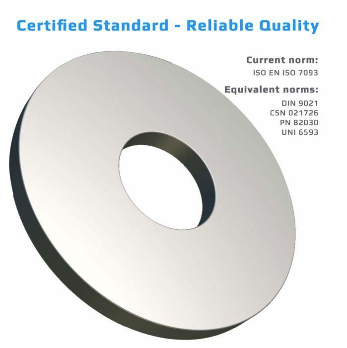 Rondelle plate - Keple - P-ISO7093-M10-ZN-P10 - Acier allié zingué - Résistante à la corrosion - Lot de 10