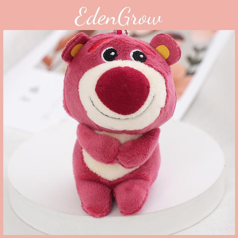 Adorable Pink Teddy Bear Plush Keychain Soft And Cute Bag Accessory Stuffed Toy