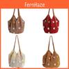 Cotton Summer Shoulder Bag With Woven Design And Inner Card Pocket For Daily Use
