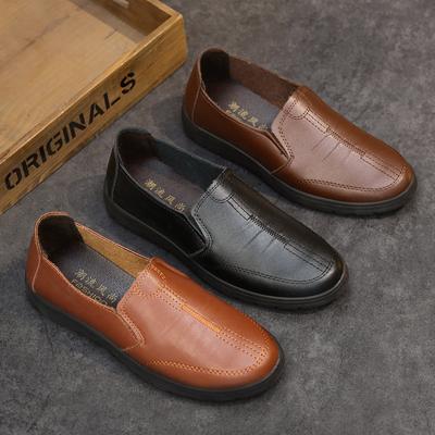 2024 Men's Loafers Fashion Leather Flats Classics Driving Shoes Comfortable Rubber Platform Men Casual Business Shoes