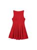 Women's Waist-Cinching Sleeveless Boat Neck Mini Dress