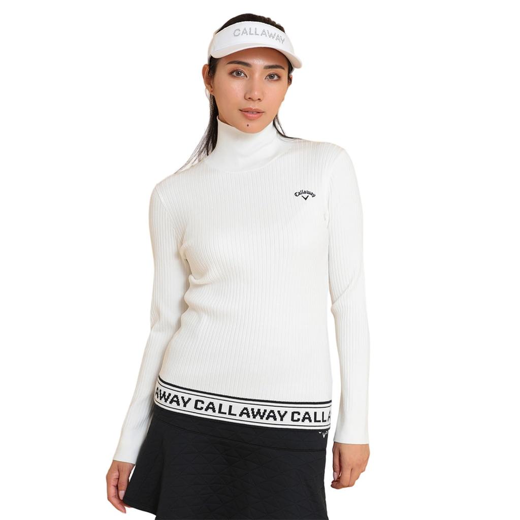 Callaway High Neck Knit Golf C24218202 Women's (Plain Knit) / / 1030_White
