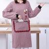 Stain-proof Kitchen Cooking Apron Waterproof Catering Work Clothes Long-sleeved Apron  Baking