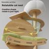Large Wooden Cat Tree & Scratching Post with Space-Saving Design - Integrated Climbing Frame & House