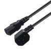 90 Degree C14 Male To C13 Female Power Cable For PC Printer Projector 2500W Heavy Duty