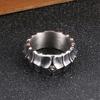Punk Animal Nail Charm Ring for Men Stainless Steel 316L Matte Jewelry #9 #13 Dragon Body Finger Rings Trendy Anillos