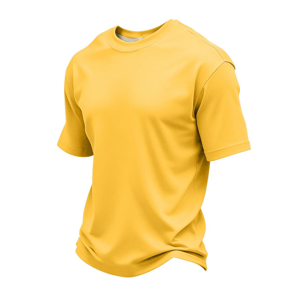 Men Crew Neck Short Sleeve T Shirt Soft Lightweight Classic Fit Basic Tee Comfortable Casual Top for Daily Wear