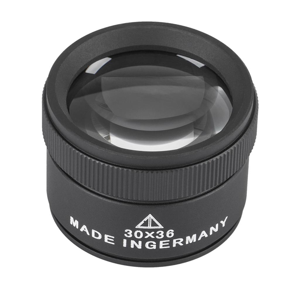 30X Magnifying Glass Optical Lens Magnifier Coin Watch Repair Loupe (Black)