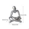 Abstract Thinker Statue Tabletop Decorative Sculpture for Decor