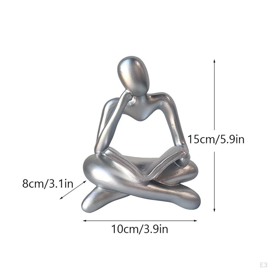 Abstract Thinker Statue Tabletop Decorative Sculpture for Decor