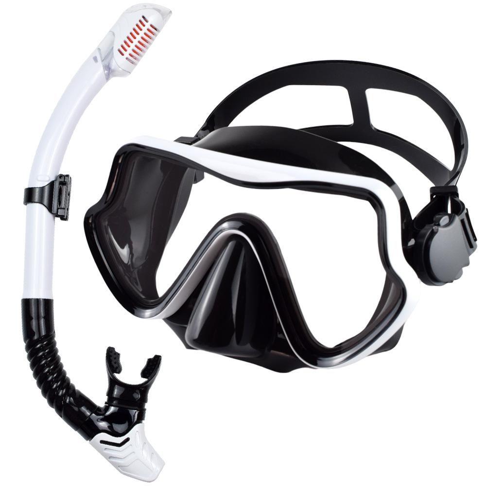 Large Frame Diving Goggles Snorkel Set