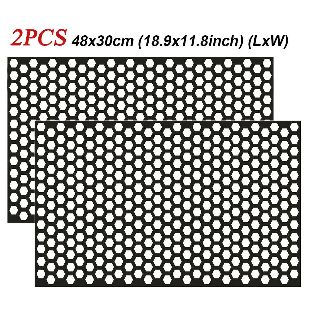 Car Honeycomb Stickers Car Stylish Tail Lights DIY Hollow Protector Decals Auto Rear Lamp Decoration Wrap Film Sticker 48*30cm