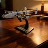 1:144 Scale Aviation Bomber Model Cast Metal Plane with Display Stand Propeller