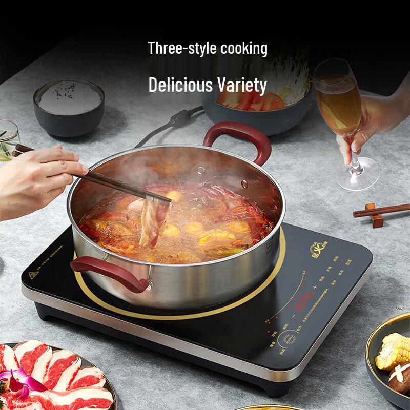 Midea 3000W Touch Control Induction Cooker CN Plug (adapter Included)