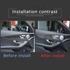 For Mercedes-Benz C-Class GLC W205 C180 2014-2020 Car Interior Doors Decoration Panel Cover Trim Soft Carbon Fiber Accessories