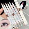 Double-head Milk Green Eyeliner Shadow Pencil Waterproof Lasting Ultra-thin Shimmer Matte Colorful Eyeliner Gel Pen With Brush