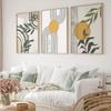 Boho Art Prints Abstract  PosterLandscape Bundle Line Art Rainbow Plant Gallery Wall Pictures Sun Leaf Paintings on Canvas Decor