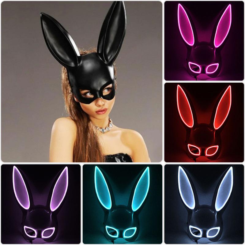 

LED Rabbit Mask for Festival Dance and Nightclub - Ideal for Women and Birthdays