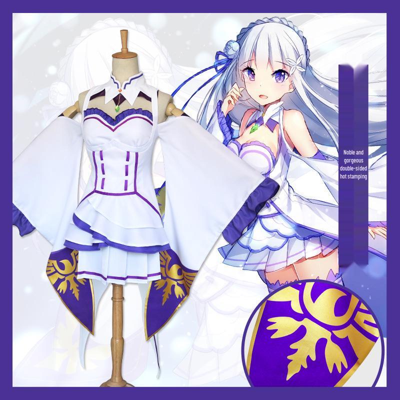 Re:Zero Emilia Women’s Anime Cosplay Costume