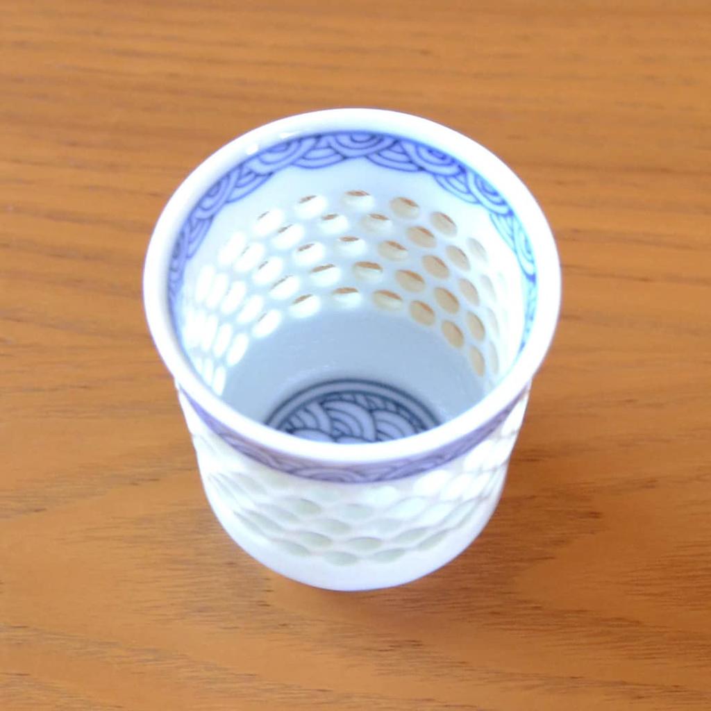 Guinomi Arita Wooden Box Great As a Crystal Engraved Qinghai Made In Japan Ochoco, Ware, Gift, Gift, Wave,